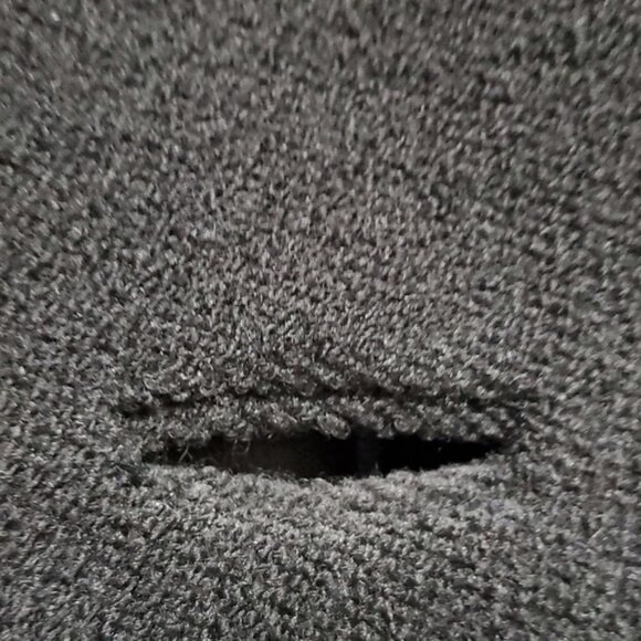 VINTAGE DEARDON BLACK LONG COAT WITH FUR COLLAR AND TRIM - Picture 9 of 16